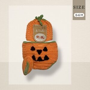 Crochet Pumpkin Baby Set 0-6M